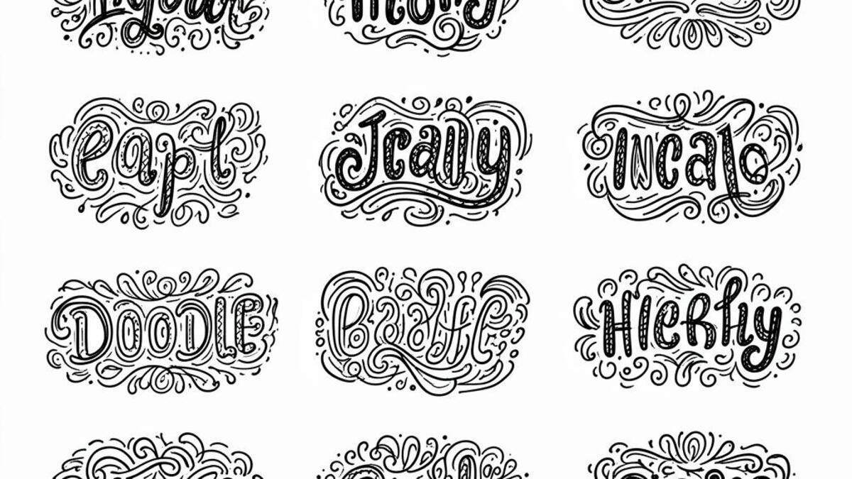 Type Doodles photography example