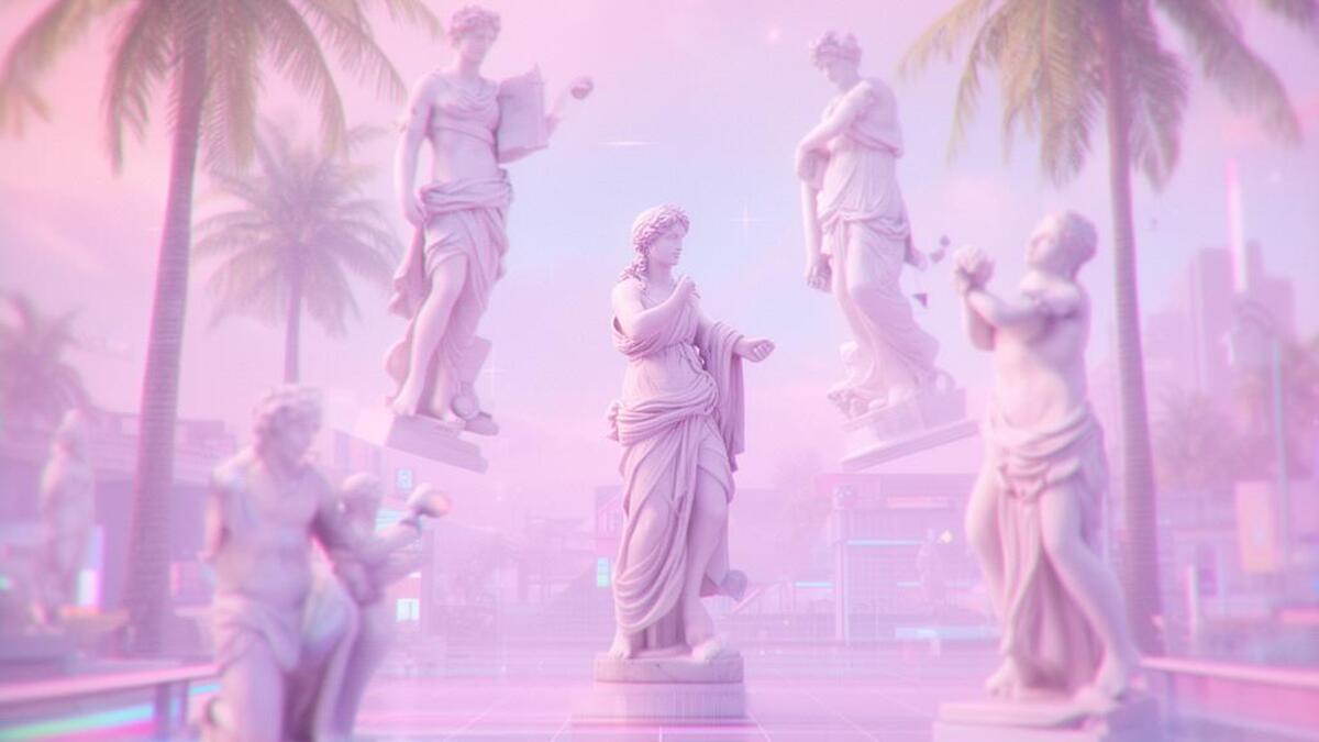 Vaporwave photography example